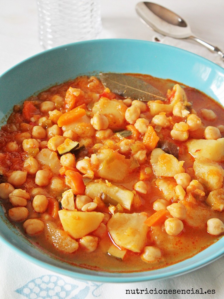 garbanzos con calabaza