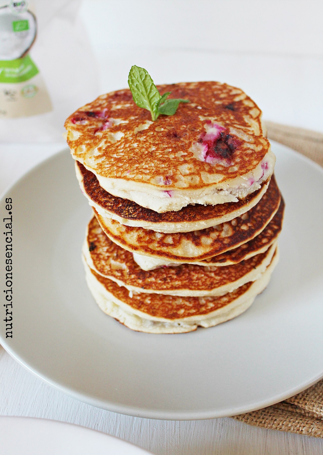 Celestiales pancakes veganos (sin gluten) 