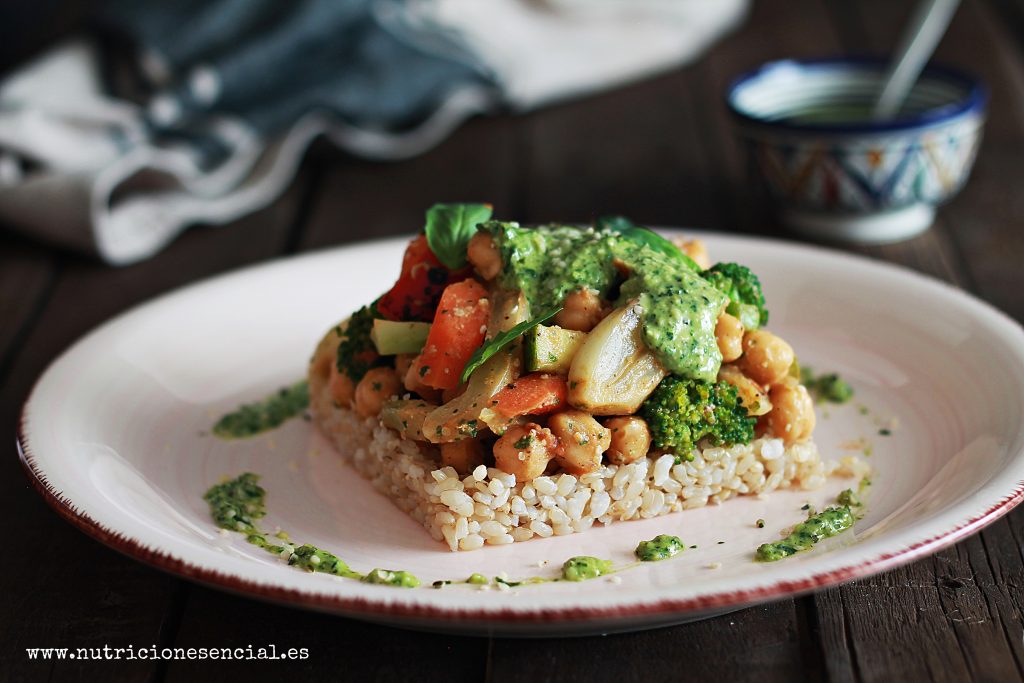 garbanzos con pesto de cáñamo2