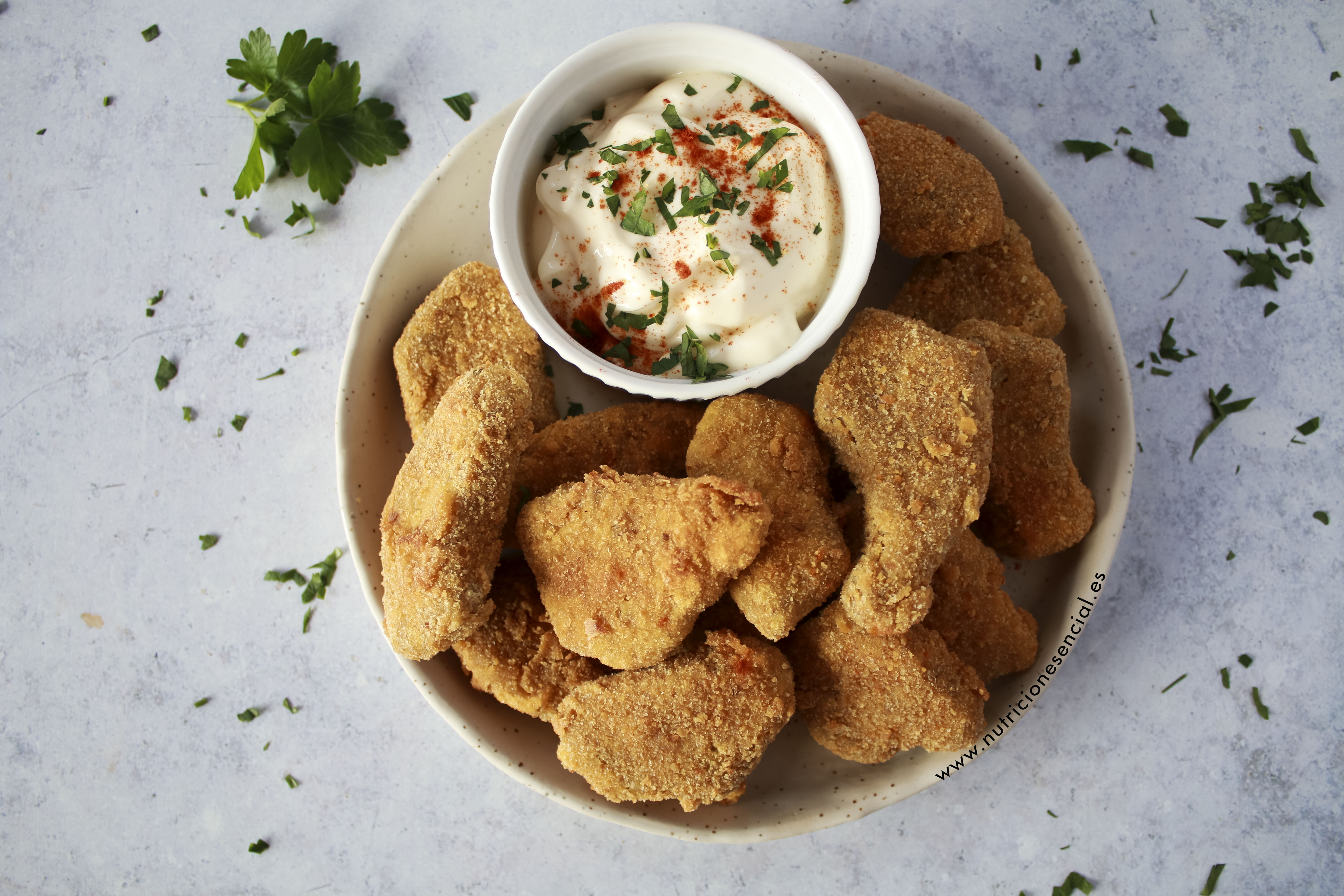 Nuggets con veganesa