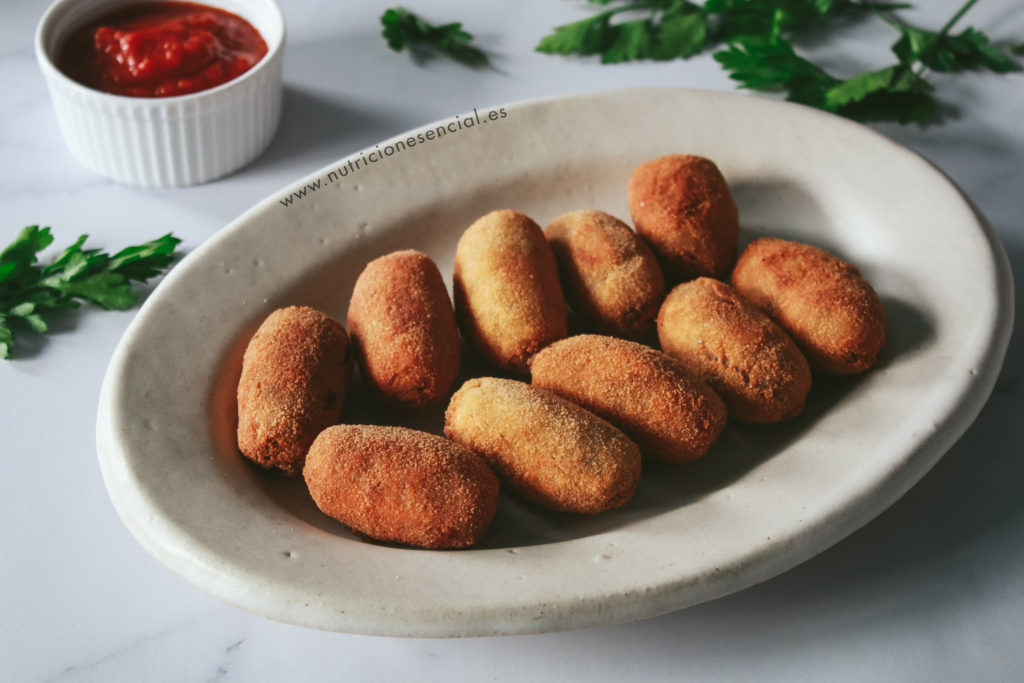 Croquetas de champiñones veganas 