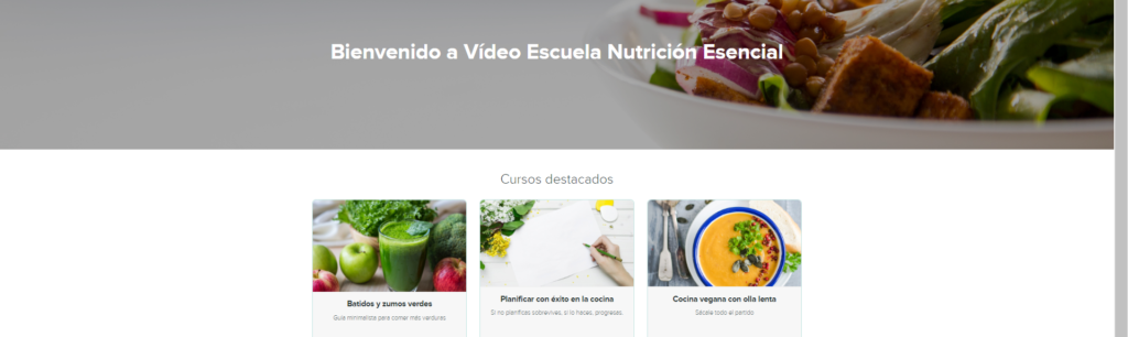 Escuela de cocina online 100% vegetal