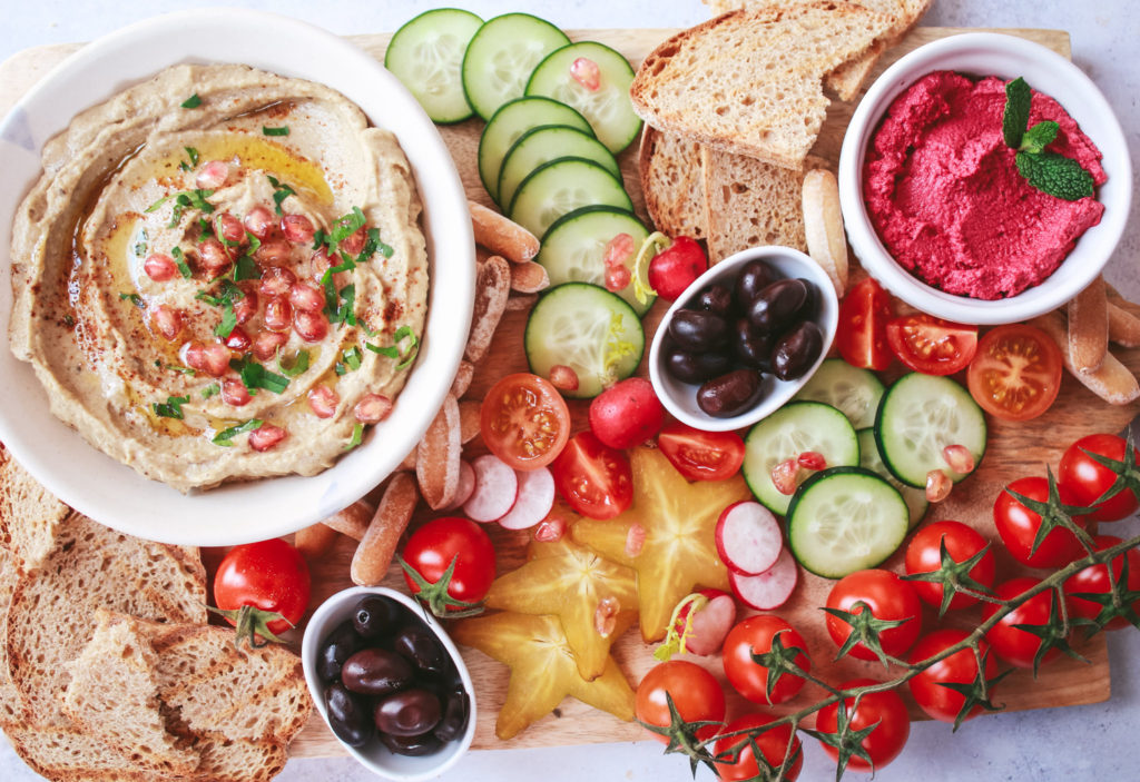 Mezze con mutabal o baba ganoush