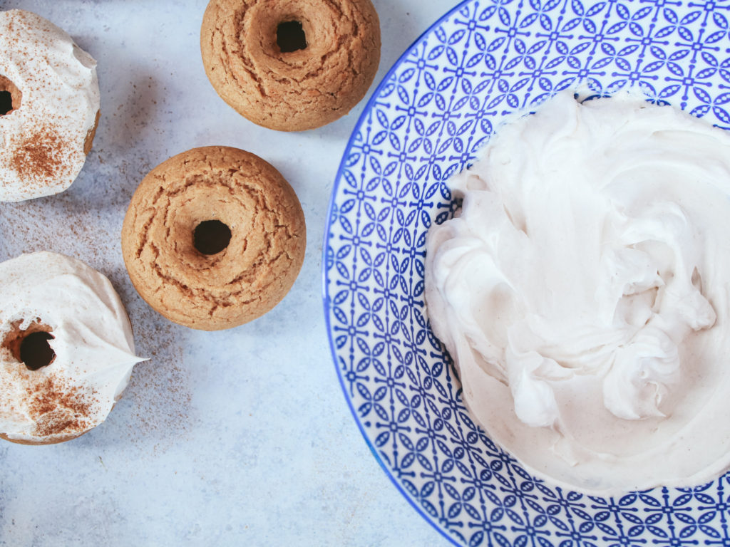 Rosquillas de calabaza y frosting chai