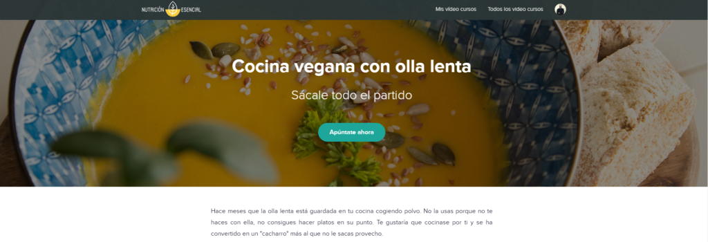 Cocina vegana con olla lenta