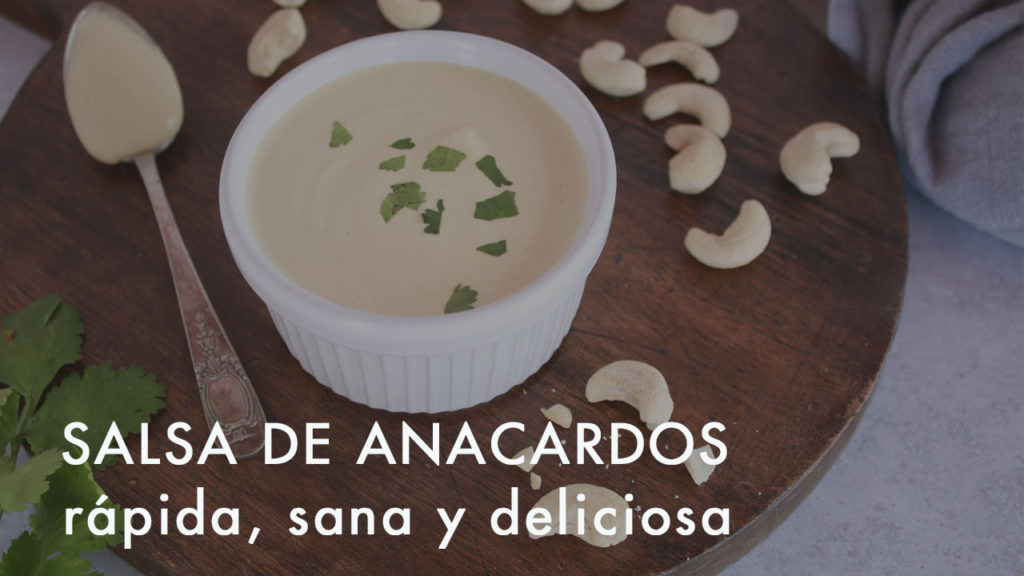 Enlace a la vídeo receta de salsa de anacardos  en youtube